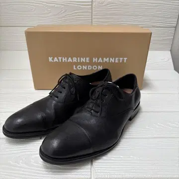 KATHARINE HAMNETT 블랙 레이스업 슈즈