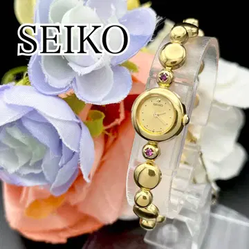 작동 손목시계 SEIKO 세이코 2P 골드 새상품 배터리 여성용 E77