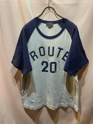 ROUTE 20's 래글런 슬리브 티셔츠 그레이 [ixi:z] 이쿠지즈