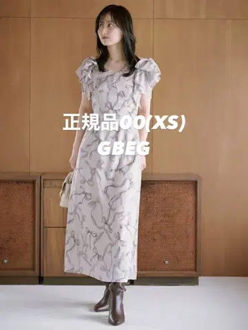 snidel 리본 슬리브 디자인 원피스 00 GBEG