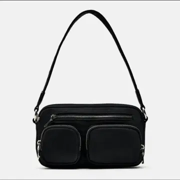 ZARA 포켓 크로스 바디백 블랙