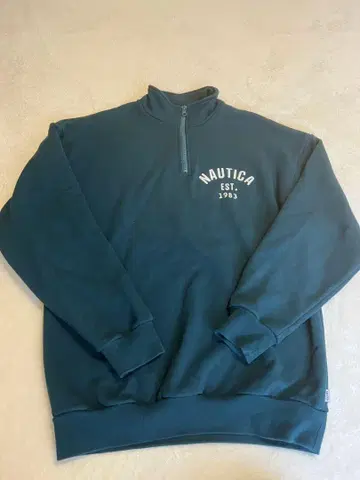 NAUTICA 하프 지퍼 스웨터 S 그린