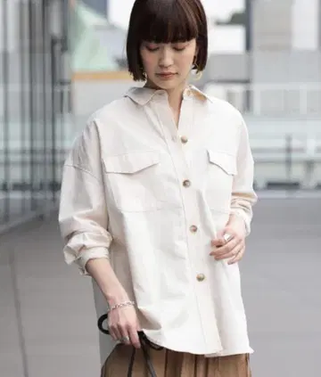 Ray BEAMS 레이빔즈 빅 실루엣 CPO 셔츠 자켓 긴팔 셔츠