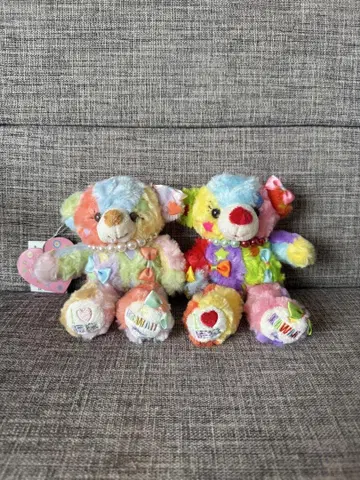 테이크 오프 KAWAII BEAR 봉제 인형 키링 2종 세트