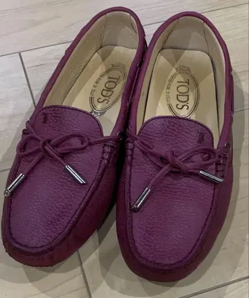 TOD'S 드라이빙 슈즈 데크 슈즈 가죽 36 사이즈 23cm