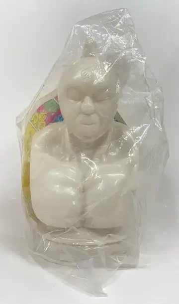 KIN29TOY/반반비가로 근육맨 흉상 소프트 비닐 피규어(펄 화이트)