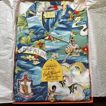SUN SURF 별주 LAND OF ALOHA 긴팔 ALOHA 셔츠