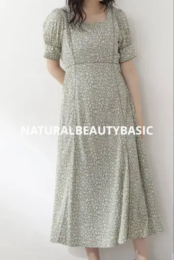 NATURALBEAUTYBASIC 내추럴 뷰티 베이직 꽃무늬 원피스