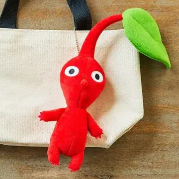 피크민 봉제 인형 파우치 빨간색 피크민 키링