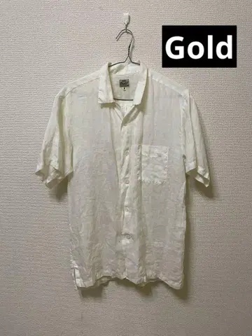 Gold 반팔 셔츠 M 화이트 포켓 부착 동양 엔터프라이즈