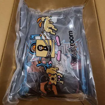 L 사이즈 Vaultroom TORORO TEE 고양이 보리 토로로 차콜