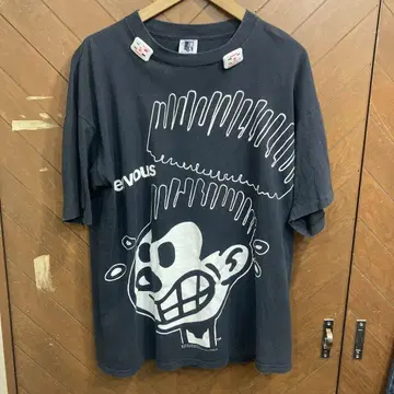 90's nervous records 프린트 티셔츠