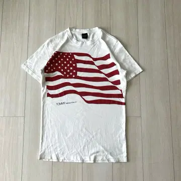 레어 TOMMY 타미힐피거 국기 디자인 티셔츠 M 사이즈 일본제 y2k