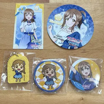 쿠니키다 하나마루 영구 hours Aqours 키친카 배지 코스터 세트