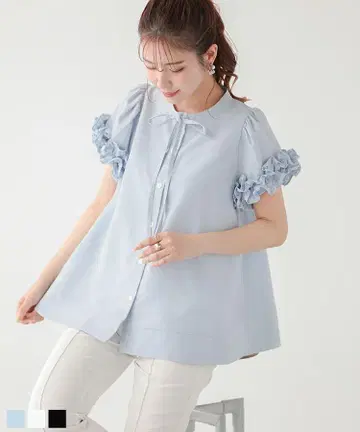 Fit more 볼륨 프릴 하프 슬리브