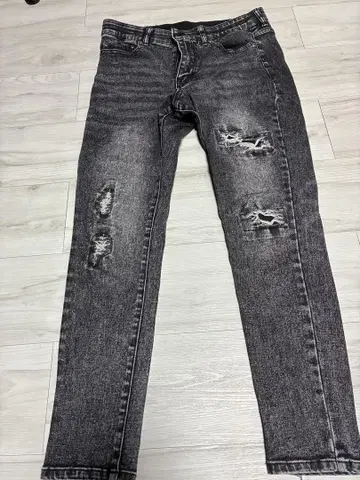 아담스 저글러 데님 바지 블랙