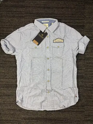 SCOTCH & SODA 반팔 셔츠 스트라이프 택 포함 새상품 L