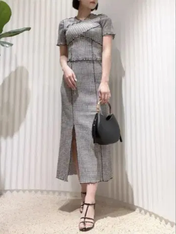 SNIDEL 스나이델 2023 SS 메로우 컷 원피스