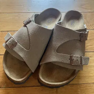 BIRKENSTOCK 베이지 스웨이드 샌들 39
