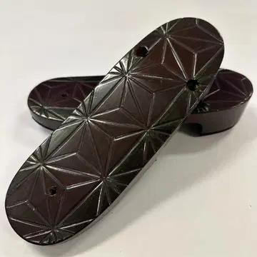 새상품 오동나무 일본 나막신 가마쿠라 조각 린넨 잎 일본제 3781