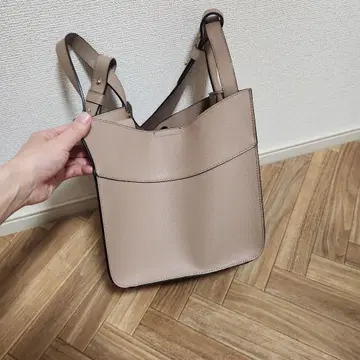 시마무라 2way 핸드백 더스티 핑크