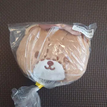 타이니 참 샵 백 스타일 페이스 파우치가 있는 에코백 브라운