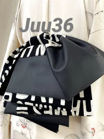 Juu-36 영문 프린트 절개 디자인 성인용 오비 반폭 오비 유카타