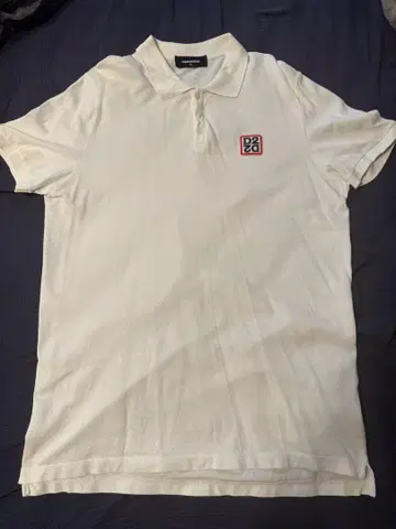 DSQUARED2 화이트 피케 셔츠 XL