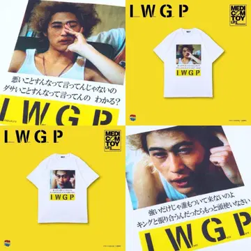 LWG P 그래픽 티셔츠 화이트 2장 세트 XL
