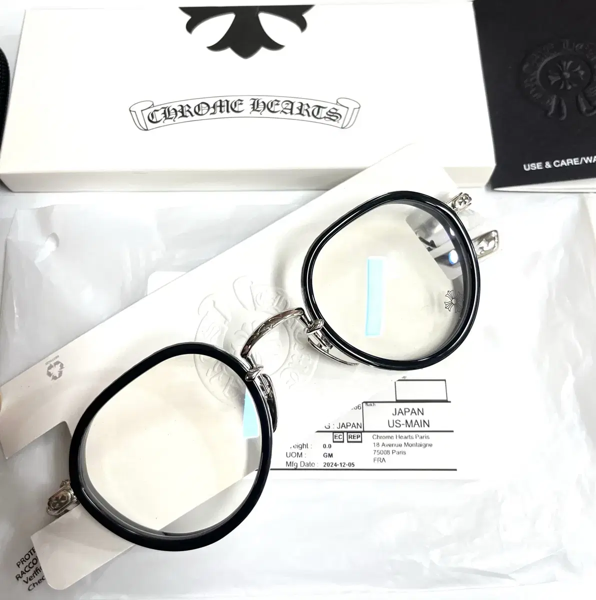 Chrome Hearts Glasses Chrome Hearts SEX T-9 Chrome Hearts Eyeglass Frames Silver