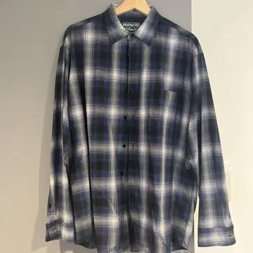 BROWN by 2-tacs 플란넬 셔츠 네이비 XL