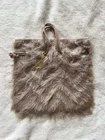 Charmant sac 프린지 복조리 베이지