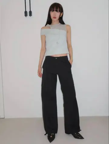 MA JOURNEE N.WIDE 카고 팬츠 블랙