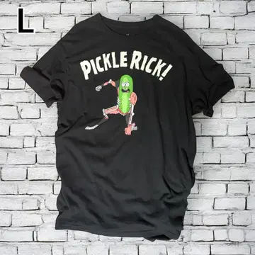[멕시코제] PICKLE RICK! 피클 릭 티셔츠 블랙