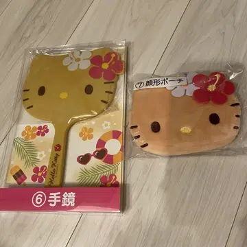 헬로키티 복권 손거울 파우치