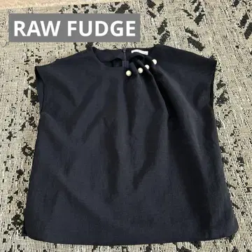 RAW FUDGE 다크 네이비 반팔 셔츠