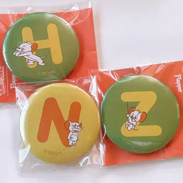 톰과 제리, 터피, 니블스, 알파벳 캔뱃지, 캔뱃지