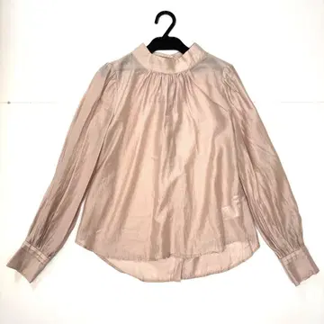 TONAL 긴팔 블라우스 시어 블라우스 핑크 38