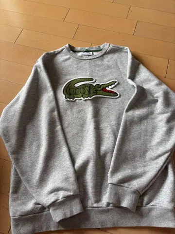 LACOSTE 익스클루시브 에디션 그레이 맨투맨 L