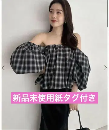택 포함 미사용 새상품 anuans 아누앙스 볼륨 벌룬 탑