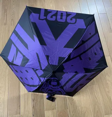 교토 대작전 2021년 접이식 우산 보라색 블랙