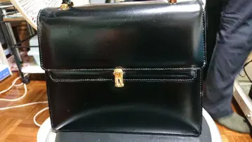 Cortese의 블랙 가죽 파티 백