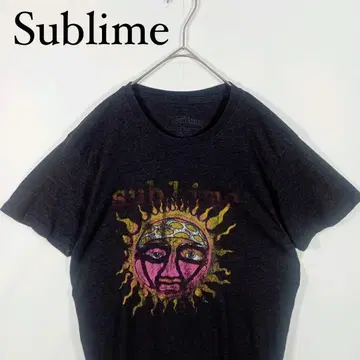 Sublime 태양 그래픽 티셔츠 Sublime 밴딩 밴드 티셔츠 M