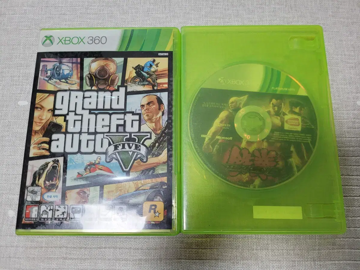 XBOX360 GTA5+철권6