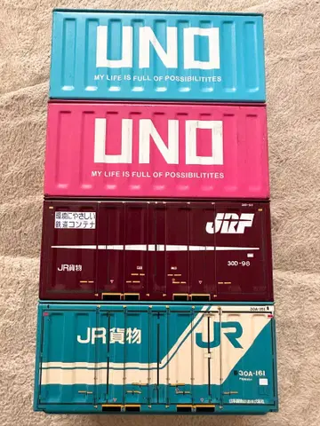 세리아 화물 컨테이너 미니어처 브릭 컨테이너 UNO