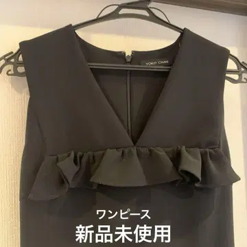 [미사용 새상품] YOKO CHAN 블랙 슬리브리스 원피스 36