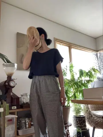 Cotton House Aya 코튼 하우스 아야 와이드 테이퍼드 팬츠