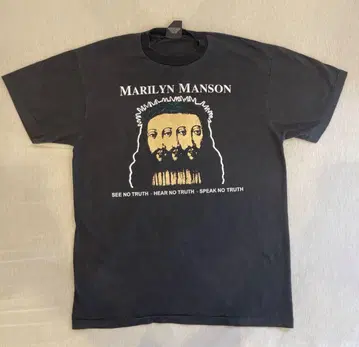 Marilyn Manson 티셔츠 L 사이즈 블랙