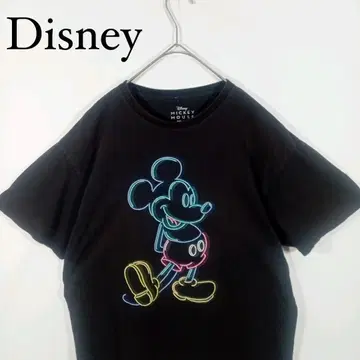 Disney 미키마우스 네온 티셔츠 L