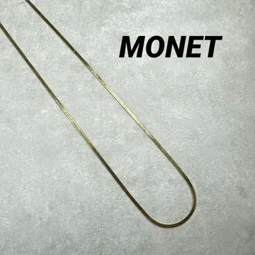 MONET 모네 골드 목걸이 스네이크 체인 롱 목걸이